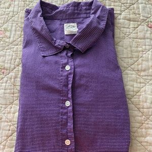 J.Crew Perfect Shirt in Purple Check